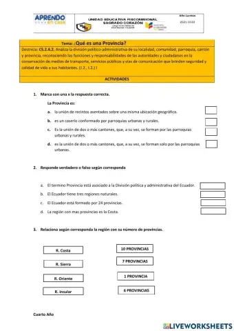 ¿Qué es una provincia?