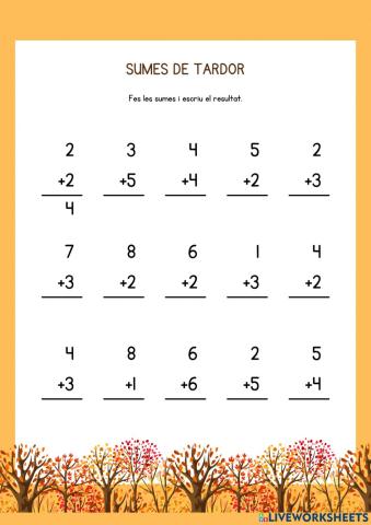 Sumes de tardor 1r