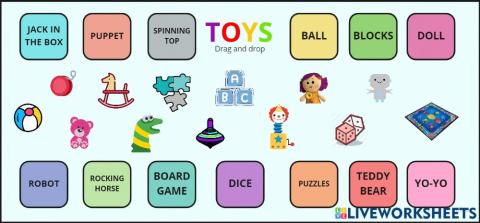 Toys vocabulary
