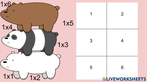 Multiplicación tabla 1