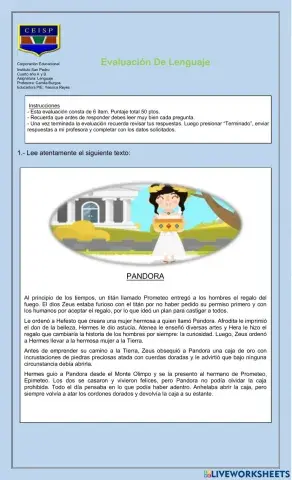 Evaluación 4º básico