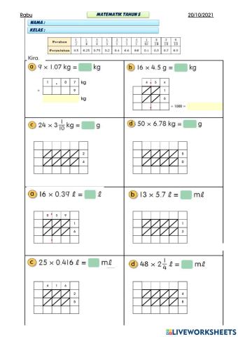 Darab Jisim dan Isipadu
