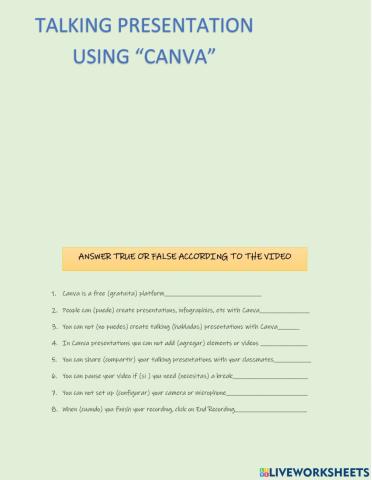 How to prepare a talking presentation