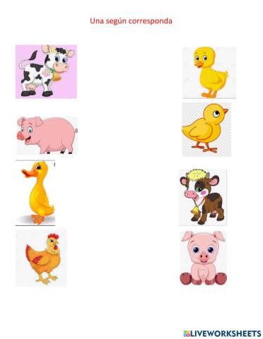 Unir según corresponda