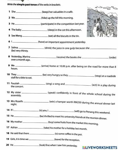 Past Simple Exercise