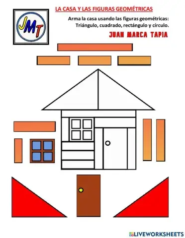 La casa y las figuras geométricas