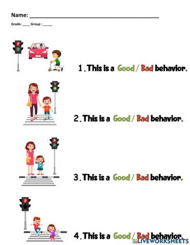Worksheet -2 Traffic light