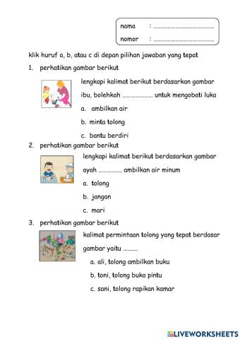 Ungkapan Permintaan Tolong