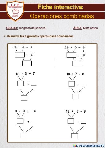 OPERACIONES COMBINADAS