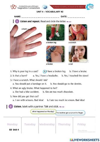 Unit 4 Vocabulary 2 Part 2