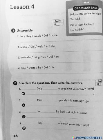 Happy Campers Skill Book Page 18