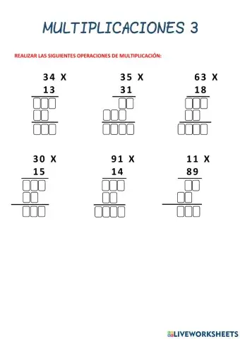 Multiplicaciones