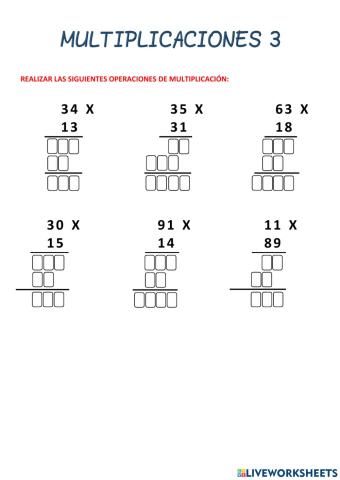 Multiplicaciones