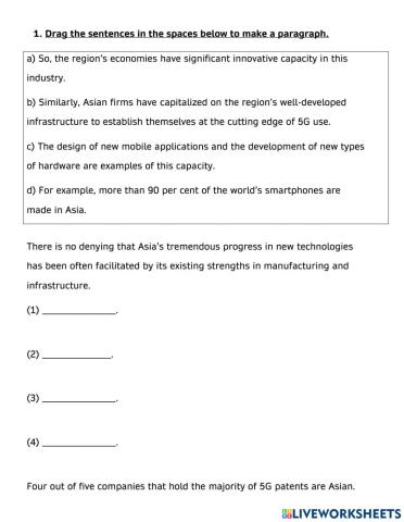 Paragraph building - G12