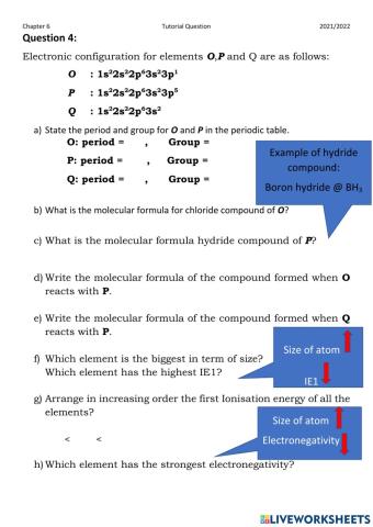 Question 4 Tutorial Chapter 6