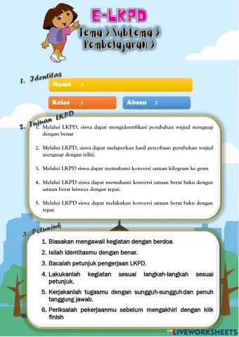Lkpd kelas 3 tema 3 subtema 3 pembelajaran  3