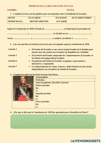 Primicias de la organización estatal