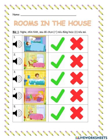 Rooms in the house (cont.)