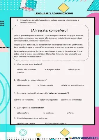 Comprensión lectora