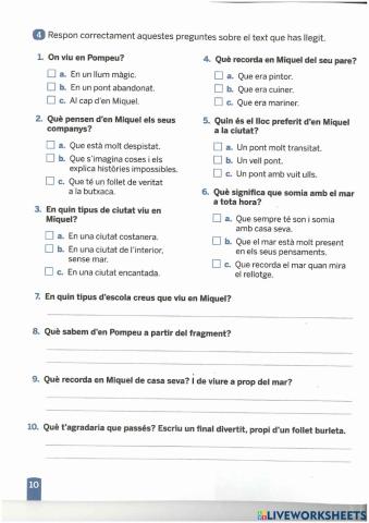 En Miquel i el seu follet burleta