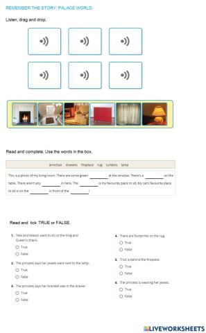 At the palace. story