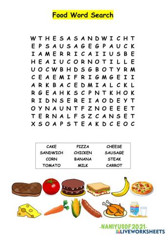 Word search (food)