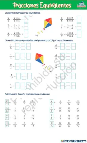 Fracciones Equivalentes