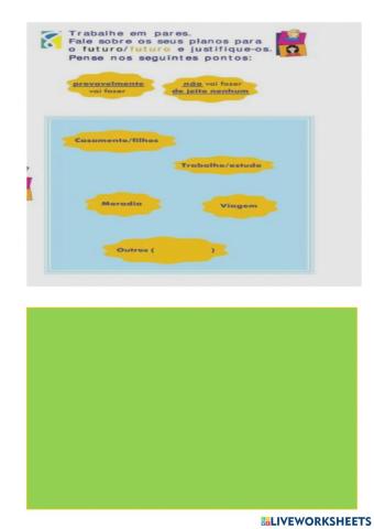 Futuro imediato - Futuro do Presente-PLANOS PARAO  FUTURO