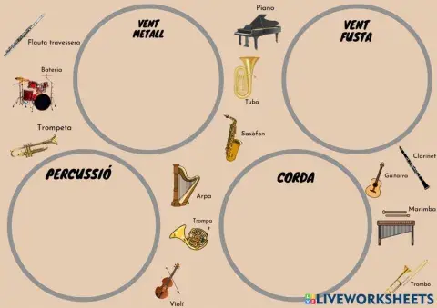 Les famílies d'instruments