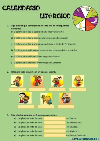 Calendario Litúrgico