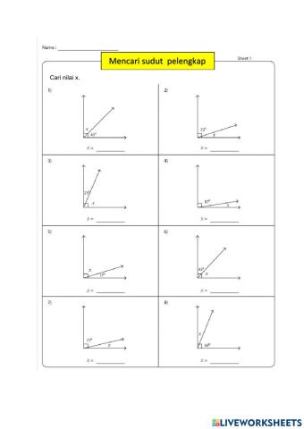 Sudut pelengkap dan sudut penggenap