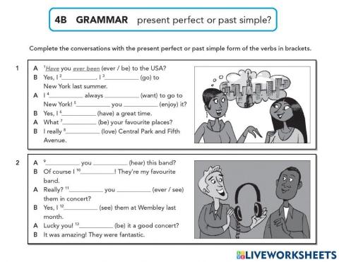 4B - Grammar practice - Pre intermediate