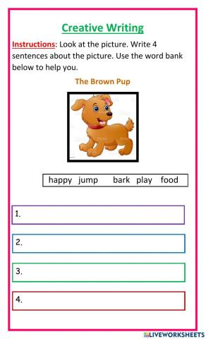 Creative Writing The Brown Puppy