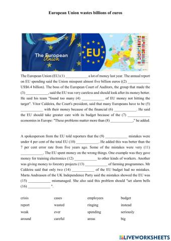 The European Union wastes billions of Euros