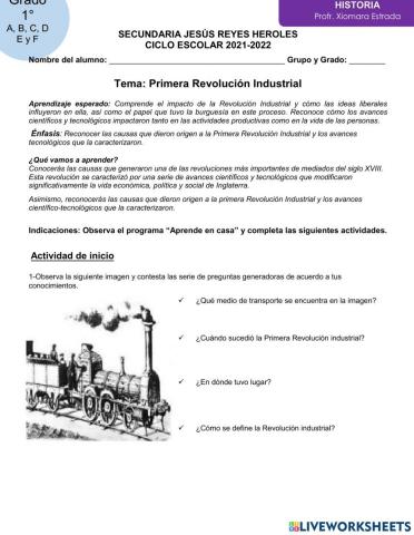 Primera Revolución Industrial