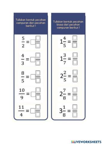 Pec campuran ke pec biasa sebaliknya
