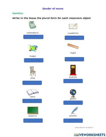 Plurales en español