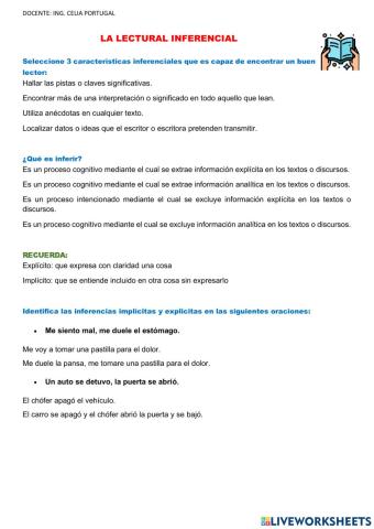 Lectura inferencial