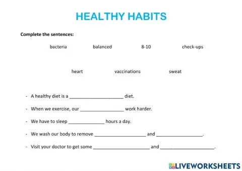 Healthy habits