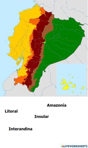 Regiones naturales del Ecuador