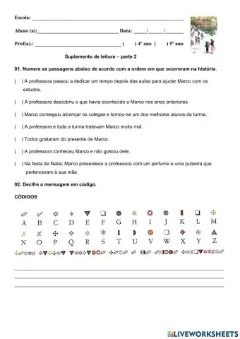 As 3 cartas de Marco