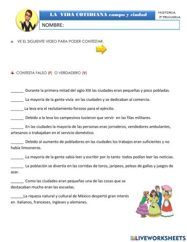 La vida en el campo y ciudad