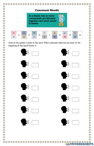 Consonant Blends