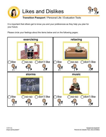 MAPS my interest survey