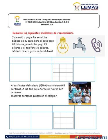 Problemas de razonamiento