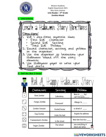 Roll and Dice Zombies! 