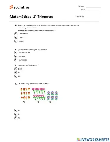 Examen de matemáticas