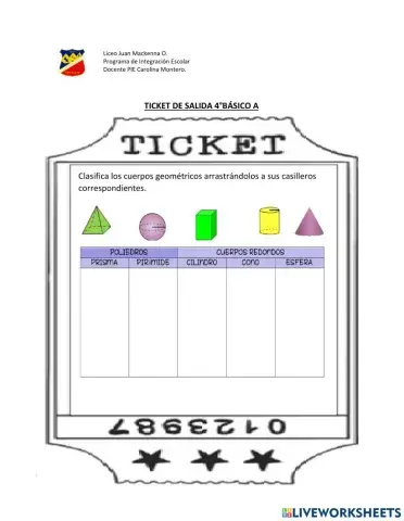 Clasificar cuerpos geométricos
