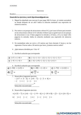 Operaciones num enteros