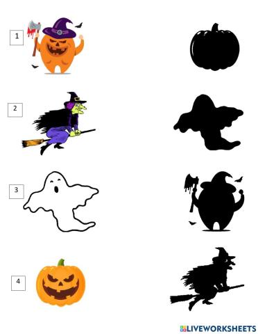 Halloween shadow match